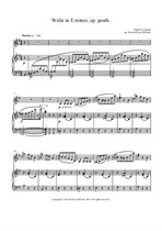 Chopin - Waltz in E minor. Arr. for Piano and Violin