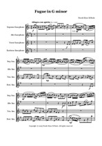 Fugue in G minor arr. for Saxophone Quartet