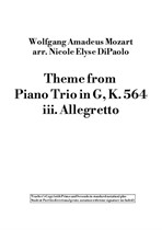 Mozart - Piano Trio in G, III - Proto-Notation Beginner Arrangement w/ Teacher Duet arr. DiPaolo