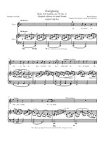 Strauss - Zueignung from Acht Gedichte - Small Hand Edition (C major, high key)