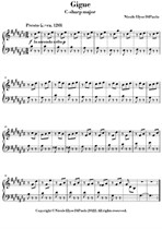 Gigue in C# major - Early Intermediate Baroque Toccata-Style Piano Piece in C-Sharp Major